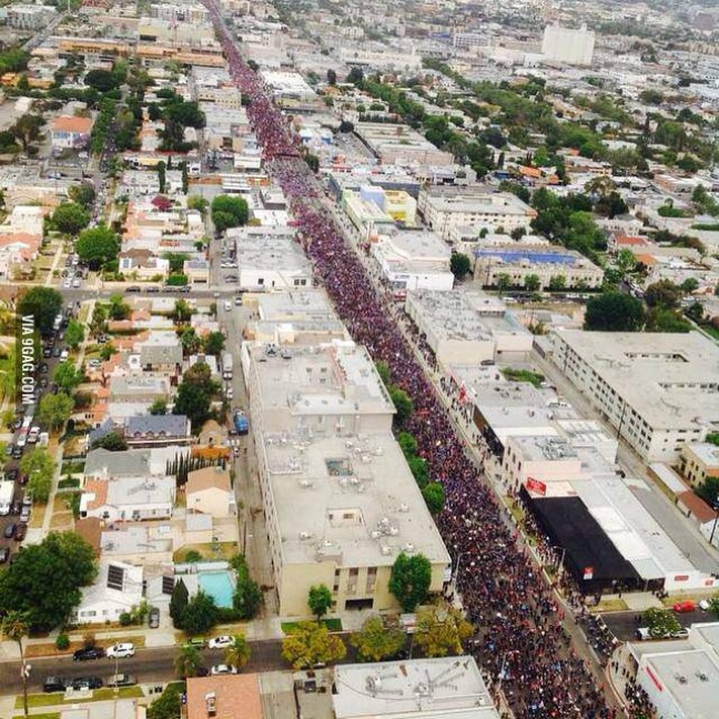 130,000 marching for the recognition of the Armenian Genocide in Los Angeles