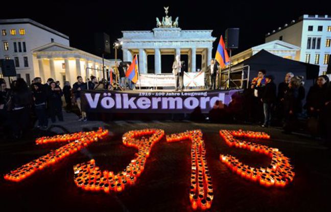 Από τις περυσινές εκδηλώσεις μνήμης για τη Γενοκτονία στο Βερολίνο: Η γερμανική πρόθεση να αναγνωριστεί η Γενοκτονία έχει προκαλέσει την οργή της Άγκυρας  (Φωτογραφία:  ΑΠΕ )