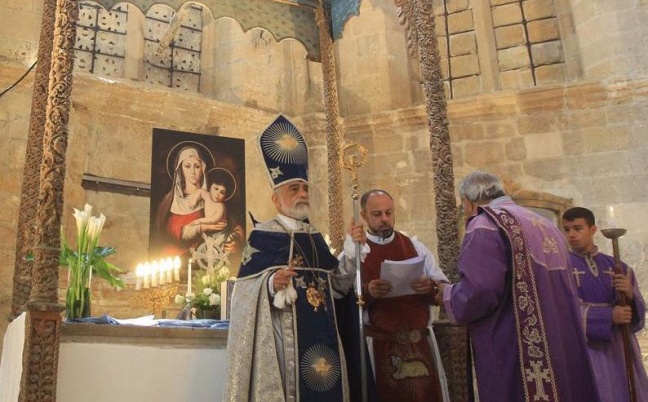 Λειτουργία στην αρμένικη εκκλησία στην κατεχόμενη Λευκωσία