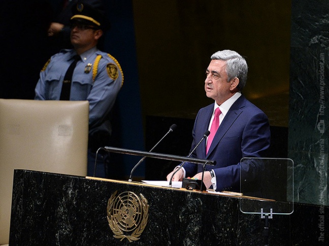 Πρόεδρος της Αρμενίας στον ΟΗΕ: 