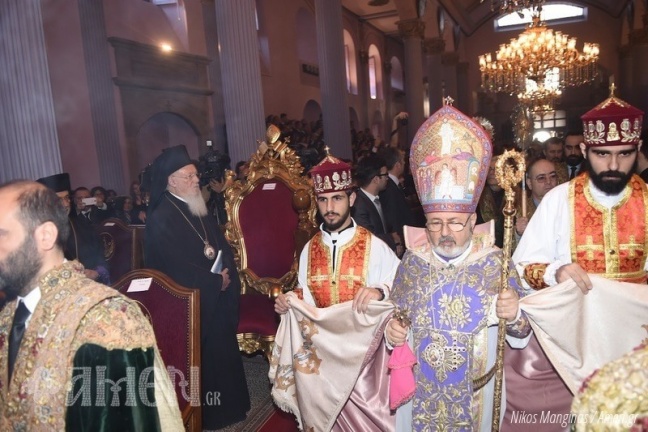 Ο Οικουμενικός Πατριάρχης στην τελετή μνήμης για τους Αρμένιους της Μικράς Ασίας που βρήκαν τραγικό θάνατο στα γεγονότα του 1915