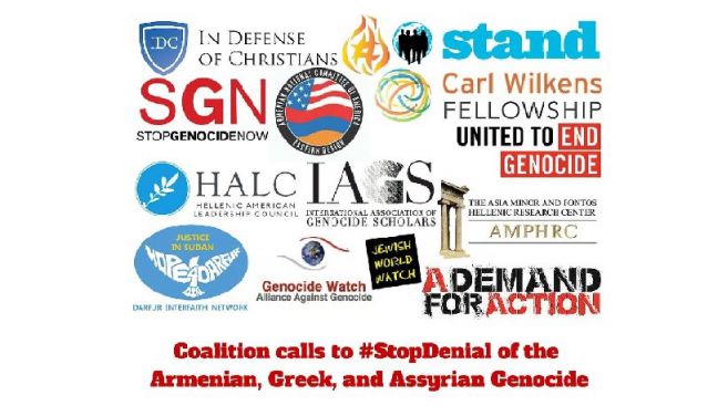 ΗΠΑ: «Όχι στους αρνητές της Γενοκτονίας» λένε Έλληνες, Αρμένιοι και Ασσύριοι στρεφόμενοι κατά ισχυρών ΜΜΕ