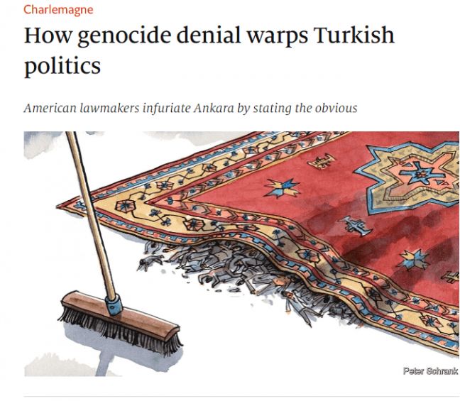 &quot;Πως η άρνηση της γενοκτονίας παραμορφώνει την Τουρκική πολιτική&quot;.  &quot;Οι Αμερικανοί νομοθέτες εξαγριώνουν την Άγκυρα, δηλώνοντας το προφανές&quot;