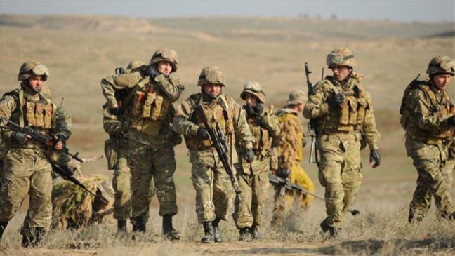 Azerbaijani troops in Karabakh region. (File photo)