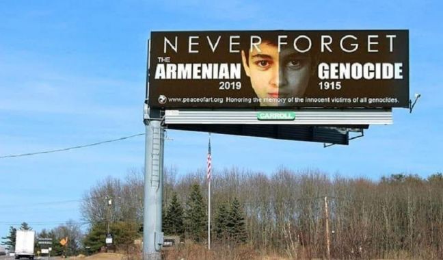 Η Γενοκτονία των Αρμενίων σε ψηφιακά ταμπλό στη Μασαχουσέτη των ΗΠΑ (video)