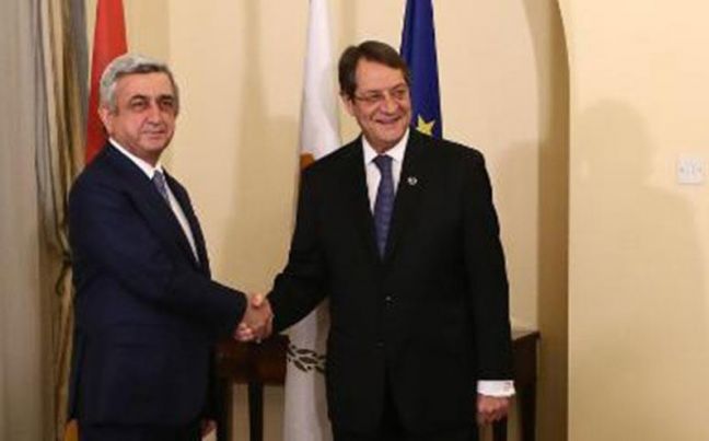 Στήριξη στο Κυπριακό, εξέφρασε ο Πρόεδρος της Αρμενίας