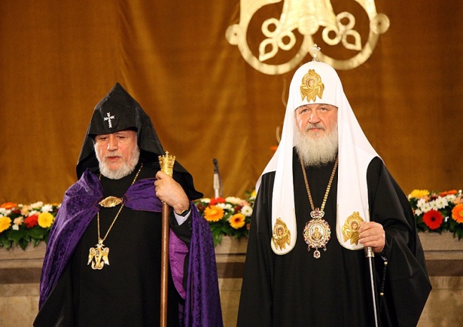 Ο Πατριάρχης των Αρμενίων στον Πατριάρχη Μόσχας